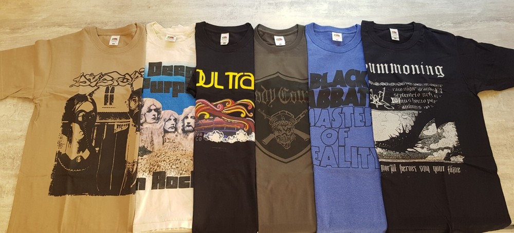 SALE 6 Music T shirts S size B Sabbath D Purple Soul Train Body Count ZM28