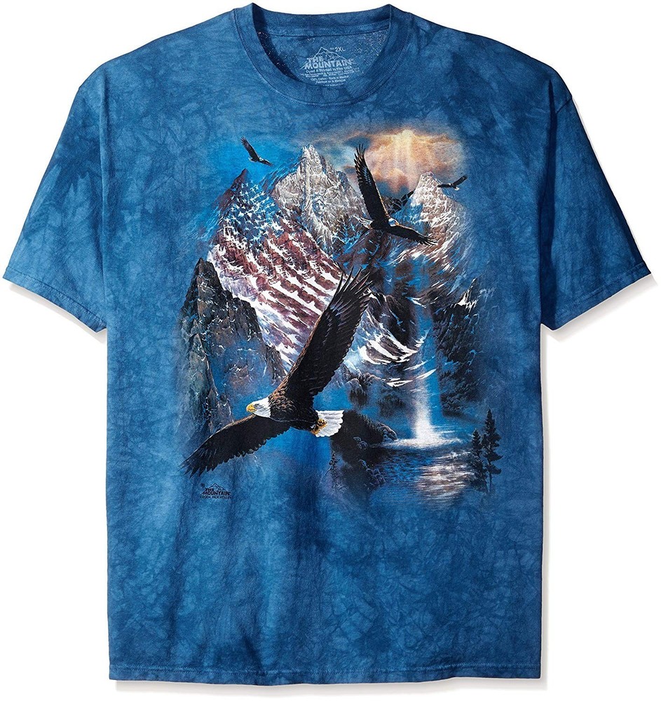 The Mountain Reflections Of Freedom Men’s Licensed T-Shirt