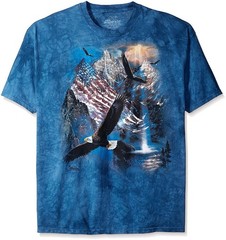The Mountain Reflections Of Freedom Men’s Licensed T-Shirt