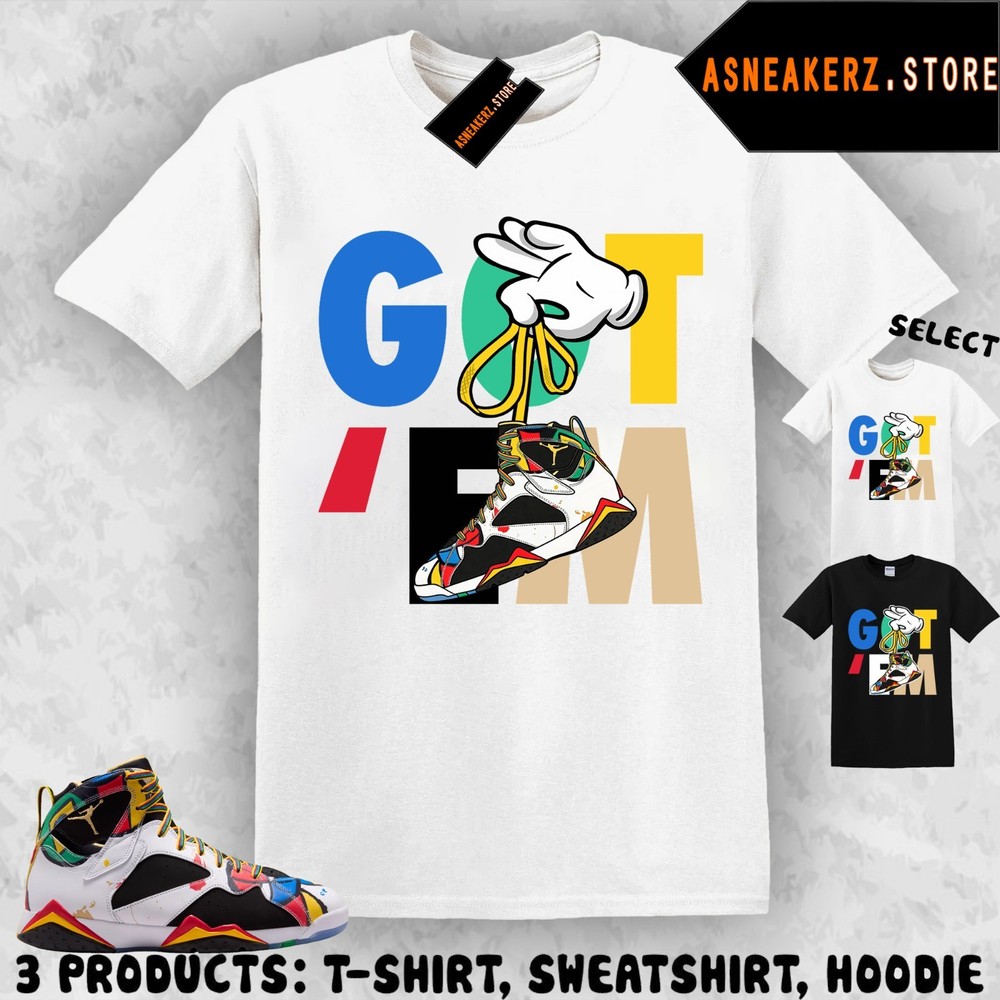 Tee Shirt Matching AJ 7 Miro 2026 To Match Sneaker Sneakerhead Got Em T-Shirt