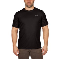 Milwaukee Men’s WORKSKIN Large Black Lightweight Performance T-Shirt