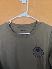 Fjallraven Forever Nature Badge LS T-Shirt Caper Green Size Medium