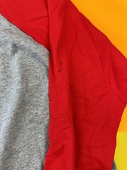 Vintage 90s Tobacco Swisher Sweets Cigar T Shirt Size XL Henley Gray Red RARE