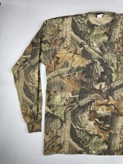 Vintage Ace Sportswear Realtree Camo Long Sleeve T Shirt Size XL Single Stitch