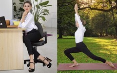 Women’s Pull On Stretch Yoga Dress Business Work Pants 12 Black