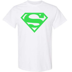 Superman Logo T-Shirt White Iconic Hero Graphic Tee Unisex Sizes S-2XL