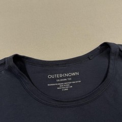 Outerknown Shirt Mens XL Blue Sojourn Tee Organic Pima Cotton Crew Peru