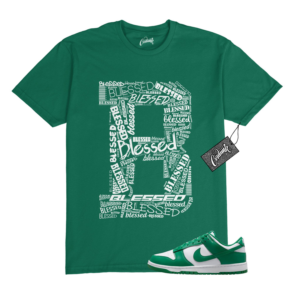 Dunk Malachite Green White Low T Shirt Match B BLS