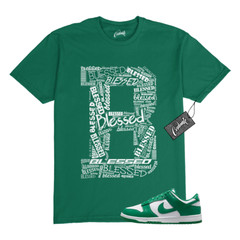 Dunk Malachite Green White Low T Shirt Match B BLS