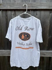 Comfort Colors Men’s XL White Graphic Print Pocket Tee Old Row “Vodka Soda”