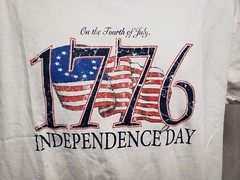 On the Fourth of July 1776 Independence Day Adult White XL TShirt