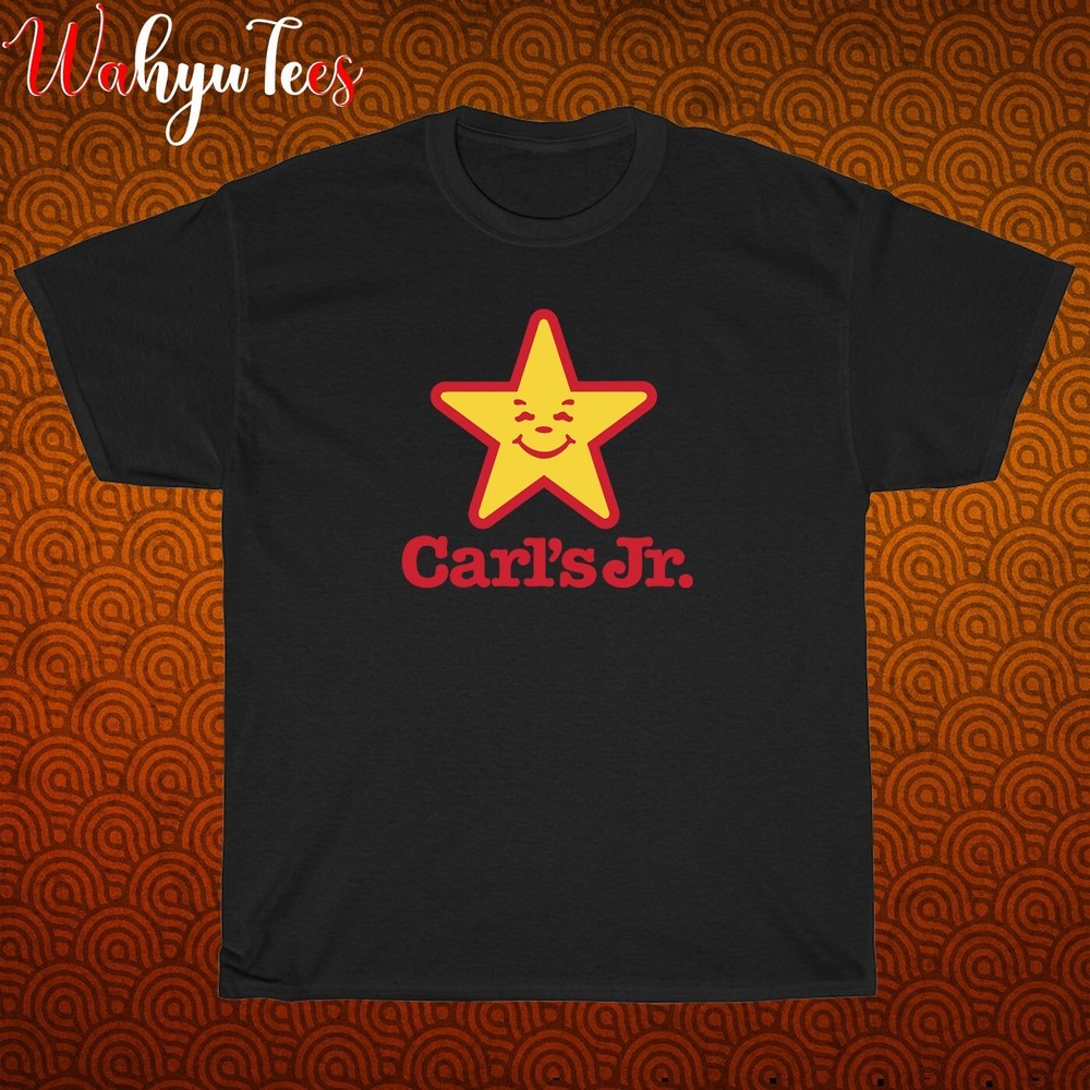 New Carl’s Jr Logo Black/Grey/Navy/White Size S-5XL Unisex T-Shirt