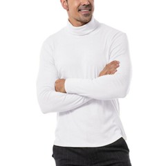 Mens Turtleneck Pullover Long Sleeve Jumper Top Warm Casual Slim T-Shirt Thermal