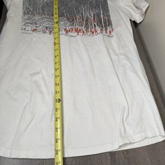 Vintage A Day In The Wilderness Shirt Mens Large Hunting B Johnson Art USA 90s