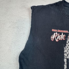 Ride For Charity Shirt Mens 2XL Black Sleeveless 2016 Nathan C Splant Foundation