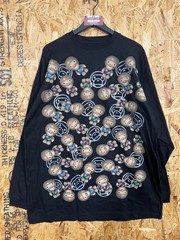 Vintage Five Elementz Glitter Monkey Long Sleeve Shirt Graphic Adult XXL Y2K AOP