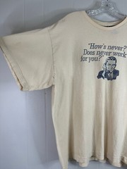 Vintage Y2K Hows Never Graphic TShirt XL Short Sleeve No Boundaries Grunge Humor
