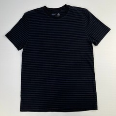 Topman Shirt Men Medium Slim Fit Navy Stripe Navy Classic Work Party Core Go