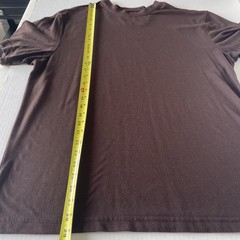 Haggar Men’s Large Brown Crew Neck T-Shirt Short Sleeve Soft