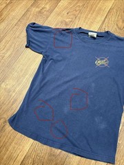 Vintage 90s JNCO Twin Cannon T Shirt Size Medium Thrashed Distressed