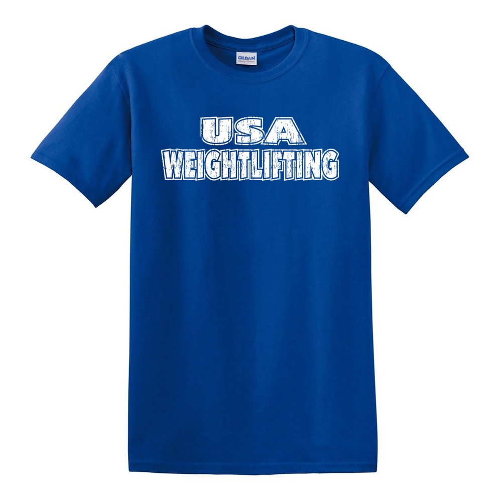 USA Weightlifting T-shirt – S to 6XL – Olympics Gym Powerlifting Lifting