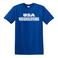 USA Weightlifting T-shirt – S to 6XL – Olympics Gym Powerlifting Lifting