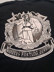 Audaces Fortuna Juvat T Shirt Size Large Black Mission First