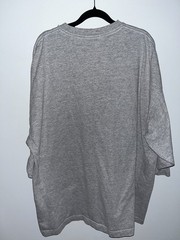 VINTAGE WESTERN XXL ATHLETIC DEPT. HALF SLEEVE T-SHIRT Grey V-Neck College WIU