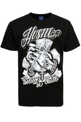 Victorious Men’s Hustle Rhinestone T-Shirt TS7505
