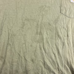 Carhartt Pocket T-Shirt Men Large Green Loose Fit Distressed Work Shirt Workwear