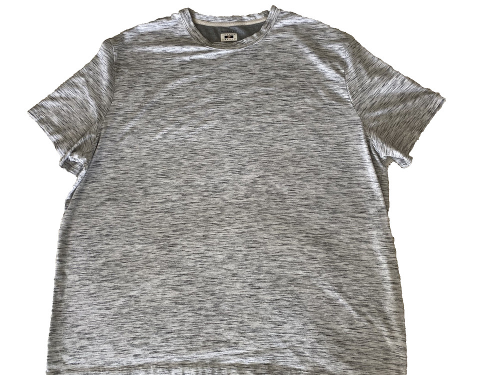 JOSEPH ABBOUD MODERN FIT TEE SHIRT, SIZE: XL, GRAY SPECS, PRE-OWNED FREE SHIP!