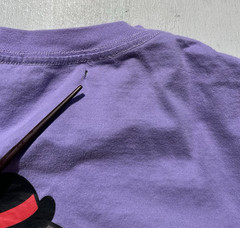 Men’s XLarge T-Shirt Purple Spell-Out M Streetwear Japan Art Cartoon HOLE