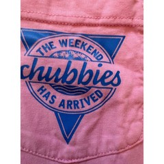 Chubbies Mens Pink The Weekend Has Arrived Graphic Pocket T-Shirt Size L
