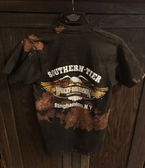 VINTAGE HARLEY DAVIDSON PANHEAD SHIRT DYED FADED 1980s