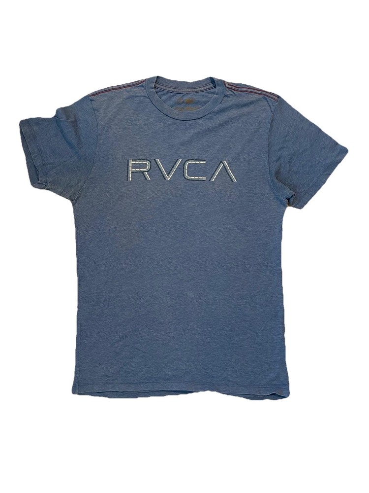 RVCA Men’s Short Sleeve T-Shirt Blue – Size Medium