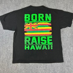 Shaka Active Born and Raise Hawaii King Kamehameha Black Graphic T-Shirt 3XL