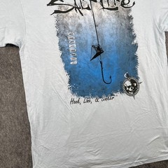 Salt Life Shirt Mens Large Hook Line and Sinker Pocket Blue NEW