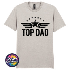 Classic Top Dad Tee Funny Dad T Shirt Retro Print Father’s Day Gift for Dad Tee