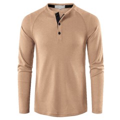 Zonbailon men’s T-shirt men’s Polo solid color bottomed shirt long sleeve