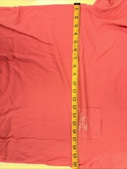Vineyard Vines Pink Long Sleeve Whale Logo T-Shirt with Pocket Men’s Size Small