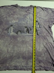The Mountain 1999 Unisex XL Purple Tie-Dye Penguin Graphic Logo Crew Neck Tee