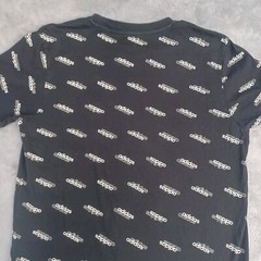 Adidas Shirt Medium Adult Black And White All Logo Short Sleeve Tee
