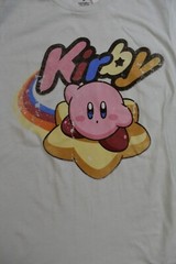 Nintendo Kirby Mens Kirby Rainbow Star Graphic Celadon Shirt NWT XL