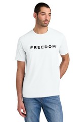 3X-LARGE Freedom White Tri-Blend T- Shirt Charlie Kirk Unisex