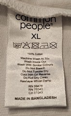 NWT Common People HOT RAMEN 100% COTTON TSHIRT XL WHITE