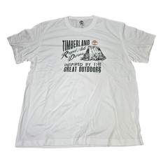 Timberland Graphic T-Shirt Men’s Size XL White Great Outdoors Logo Cotton NWT