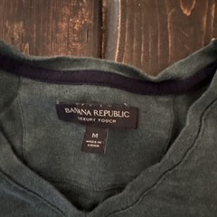 Banana Republic Luxe Touch Tee Crew Neck Short Sleeve T Shirt Olive Men’s Size M