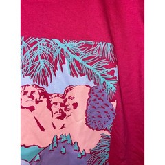 Vintage Mount Rushmore Shirt Flower State Graphic Pink 1989 Tee 80s 1980s VTG M