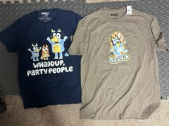 Lot Of 2 Bluey Bingo Unisex Graphic T-Shirts Size M Medium 1 New With Tags