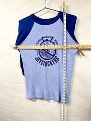 Vintage 1982 High School Swimming T Shirt Raytown Jayclockers Blue Jays Large